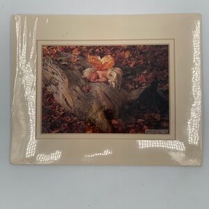 🌹New Listing🌹NWT Anne Geddes Babe in a Forest - Photo Art Print in Cream Frame